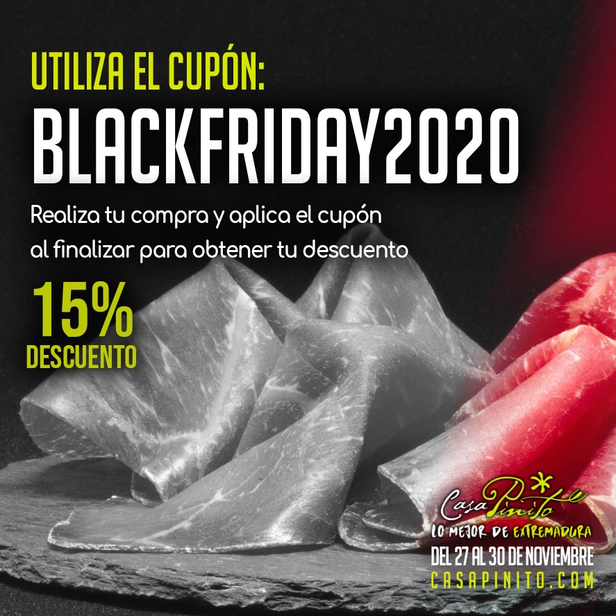 Post de Instagram. Campaña marketing Digital Black Friday 2020 Casa Pinito